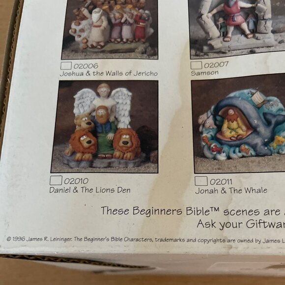 The Beginners Bible Moses Parts The Red Sea Ceramic Collectible Figure 1996 Rare - Picture 12 of 15